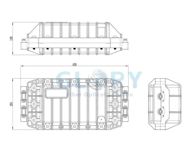 inline fiber splice enclosure 6807 size inline fiber splice enclosure 6807 size